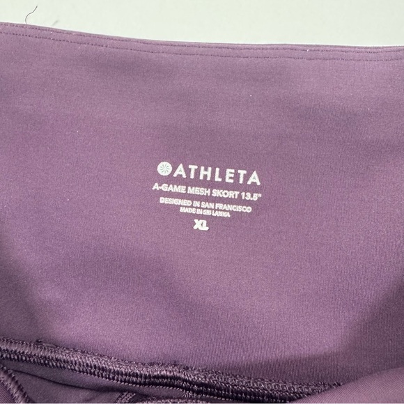 Athleta A Game Mesh Skort 13.5 Inch Agate Purple Size XL - Picture 7 of 9